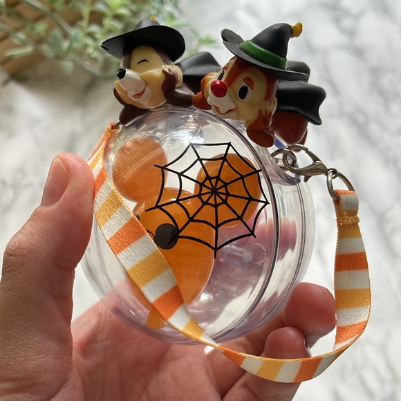 Tokyo Disney Resort Halloween 2022 Chip N Dale Snack Case Orange Mickey Balloon - Picture 6 of 6
